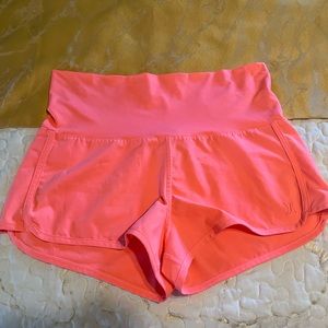 Hurley coral foldover swim shorts